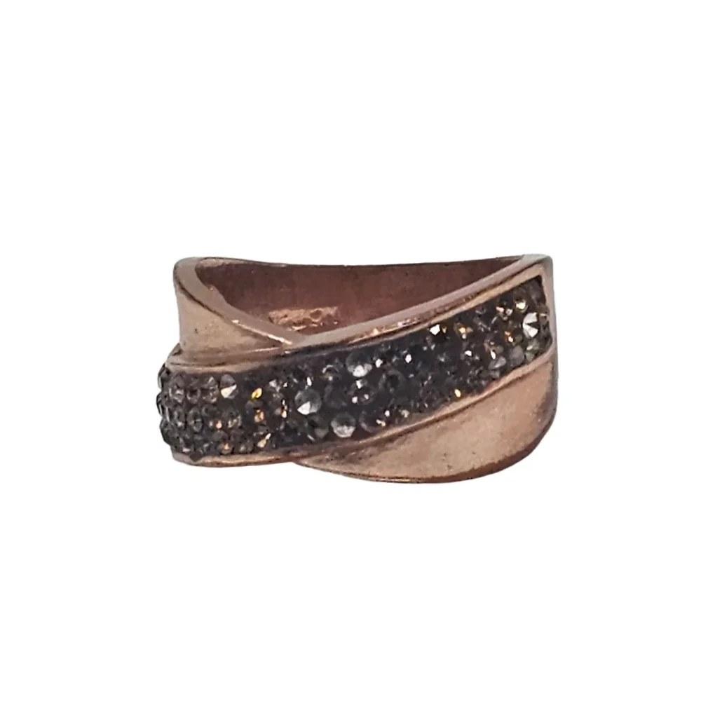 Rhinestone Band Ring (Size 8.5)
